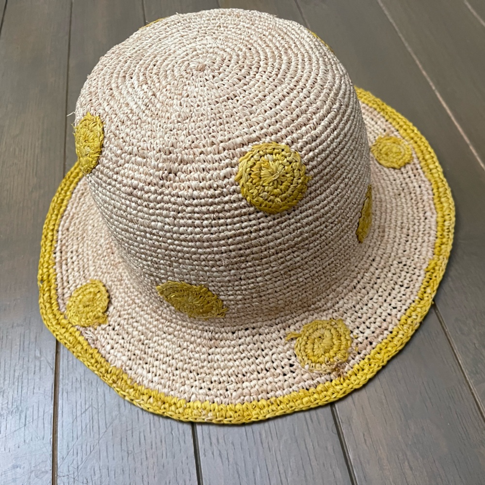 Paul Smith Polka Dot Raffia Sun Hat